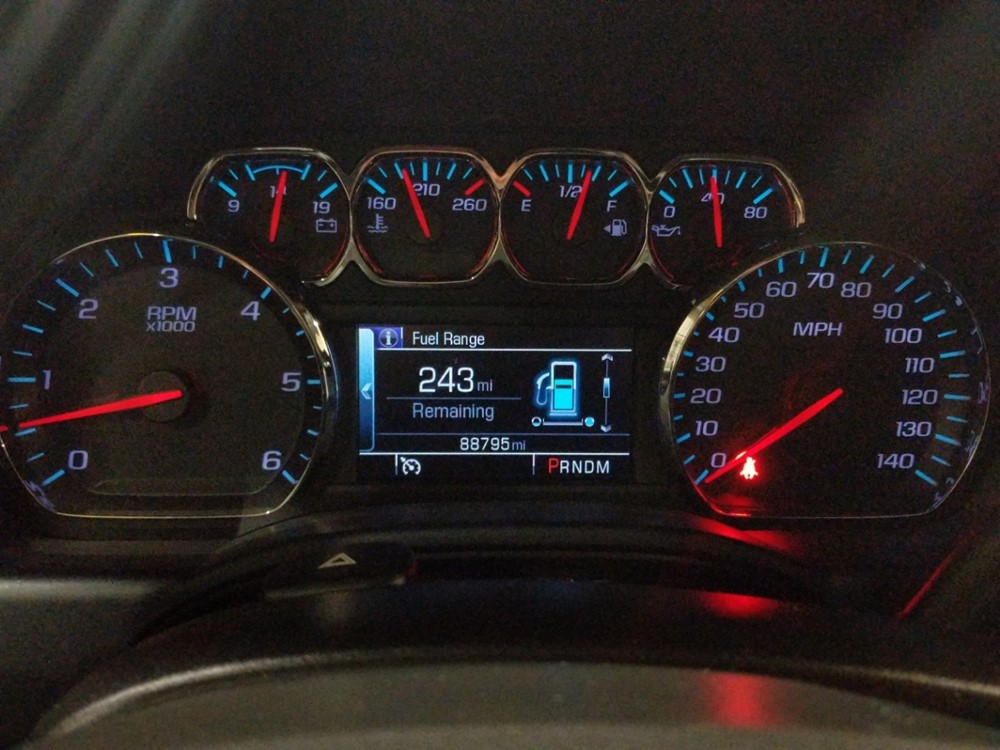 2014 Chevrolet Silverado 1500 - Odometer Close Up