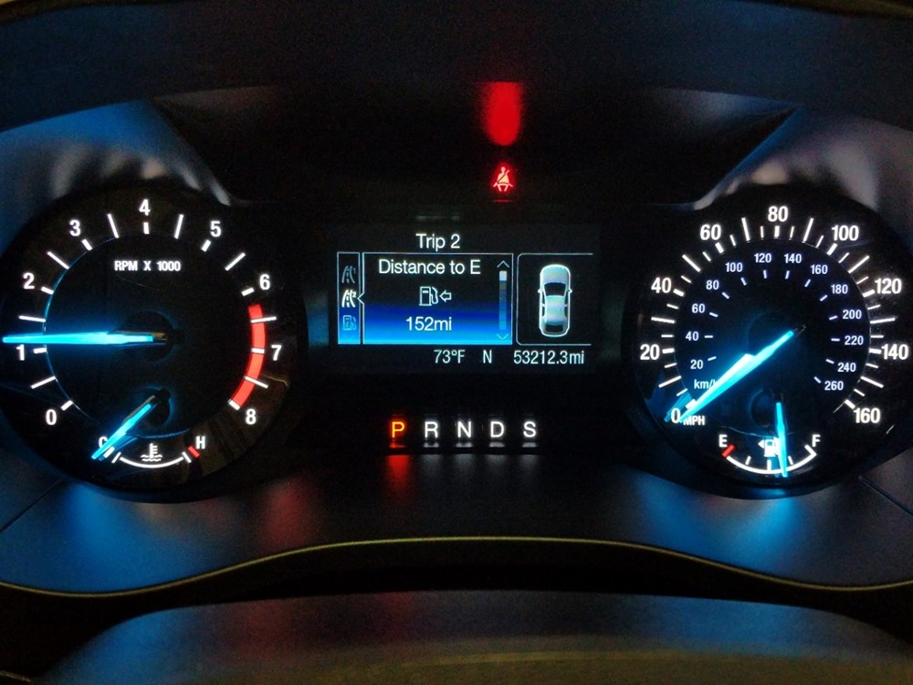 2015 Ford Fusion - Odometer Close Up