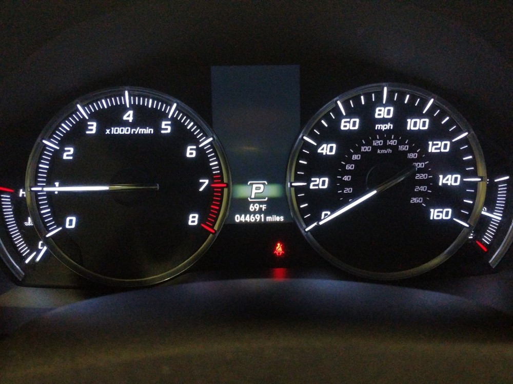 2016 Acura MDX - Odometer Close Up