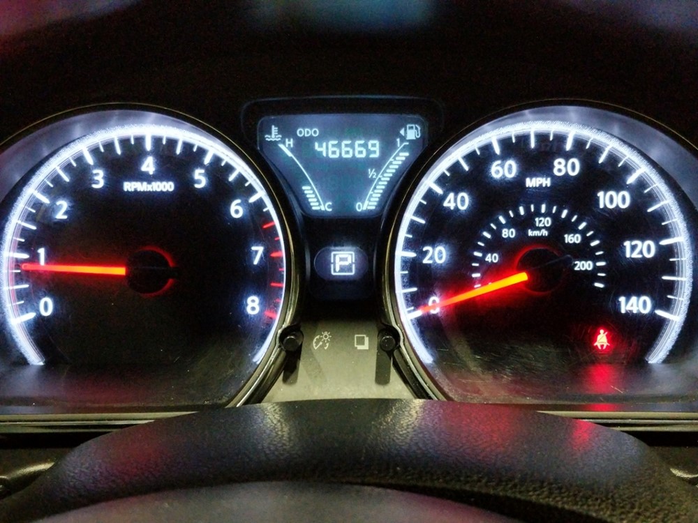 2017 Nissan Versa - Odometer Close Up
