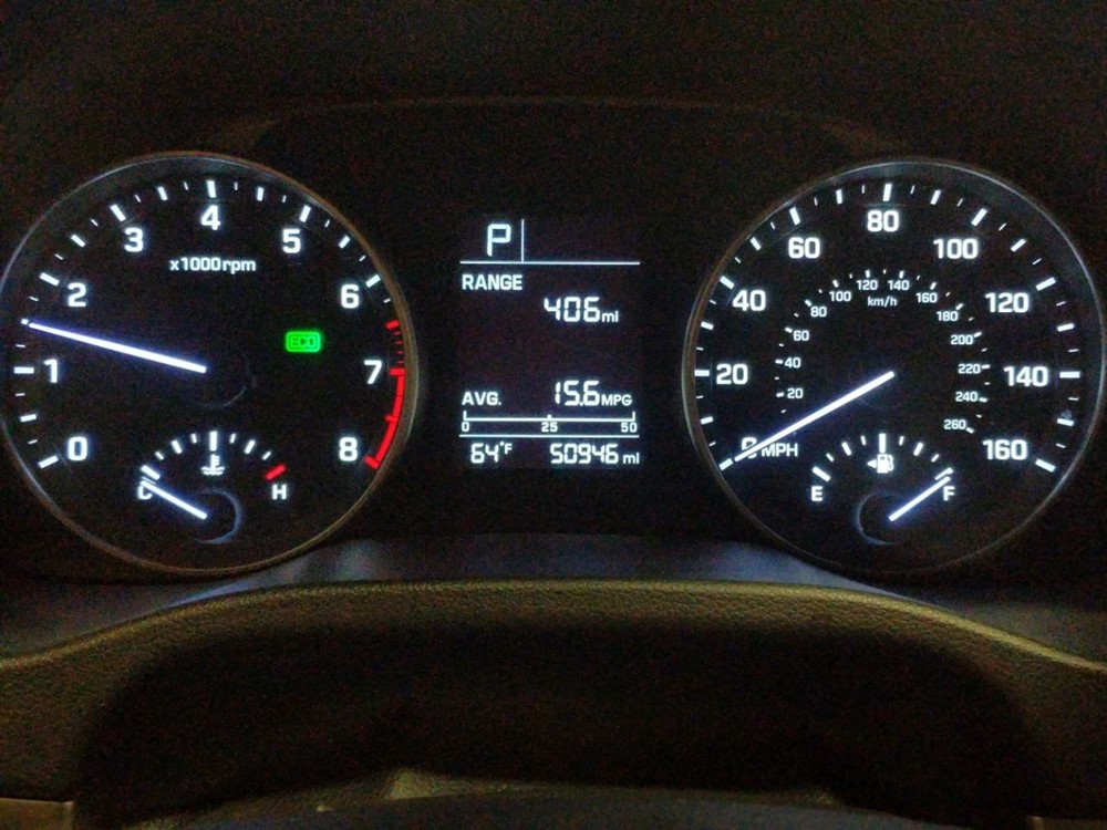 2017 Hyundai Elantra - Odometer Close Up