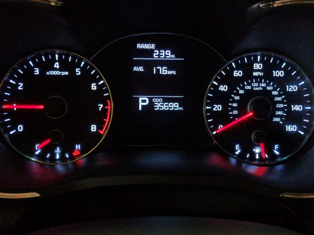 2016 Kia Forte - Odometer Close Up