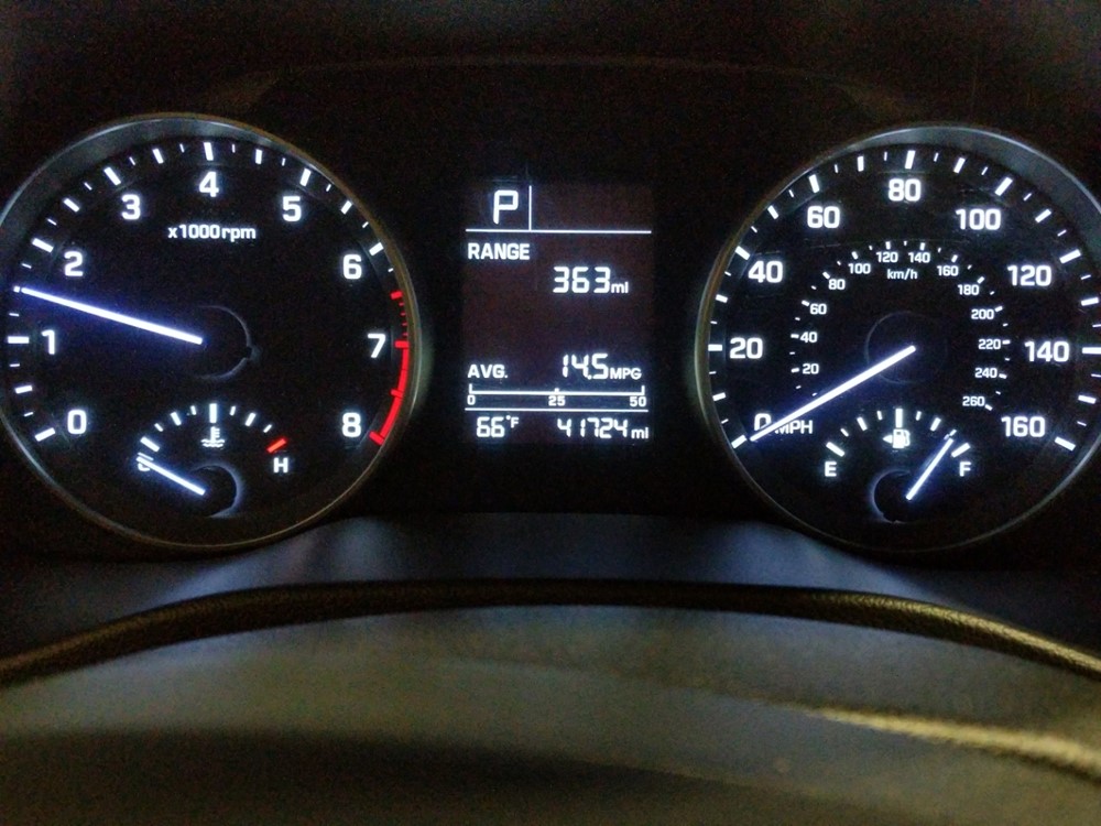 2017 Hyundai Elantra - Odometer Close Up