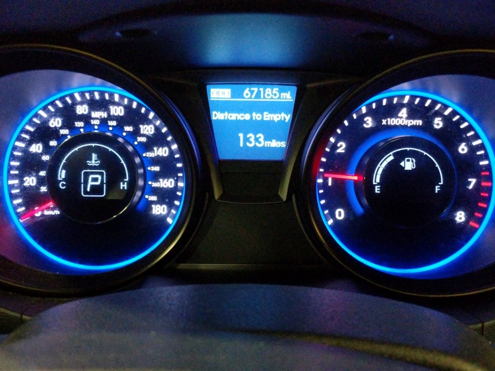 2013 Hyundai Genesis - Odometer Close Up