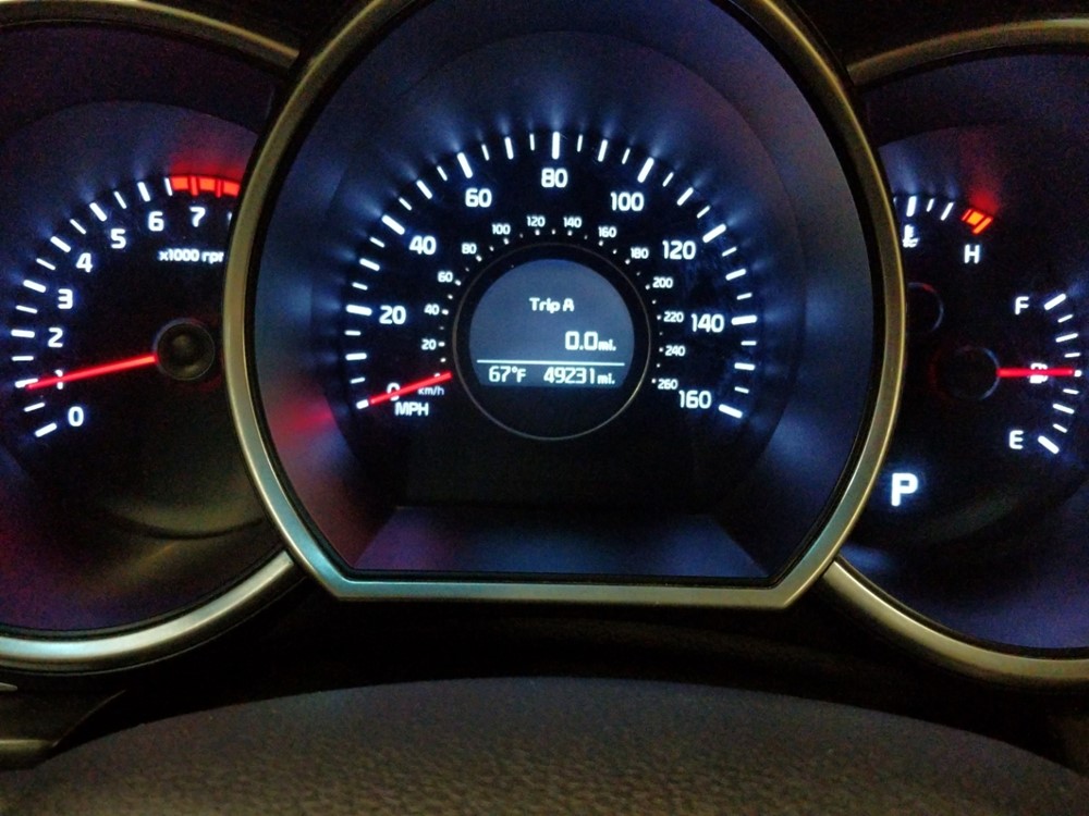 2015 Kia Optima - Odometer Close Up
