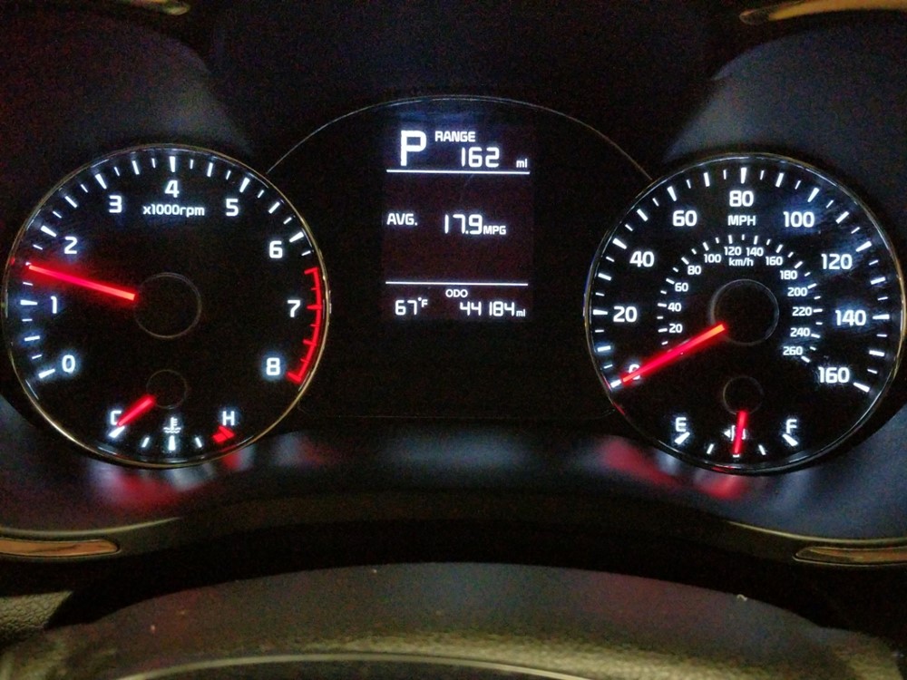 2017 Kia Forte - Odometer Close Up