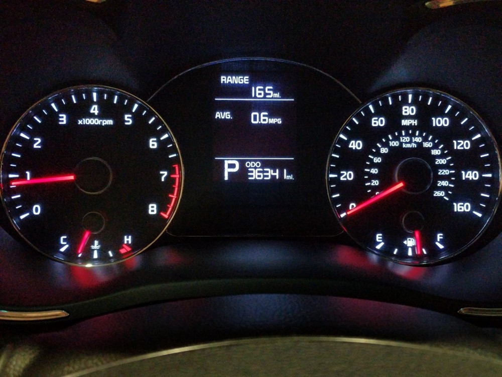 2016 Kia Forte - Odometer Close Up