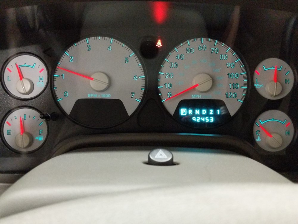 2008 Dodge Ram 1500 - Odometer Close Up