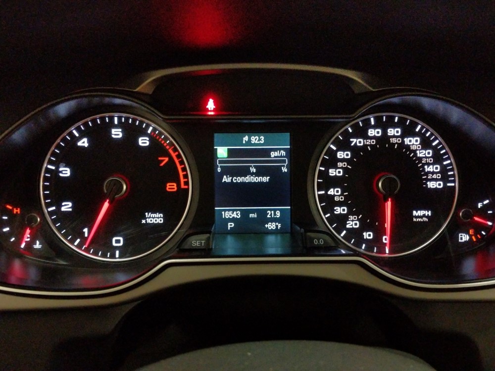 2015 Audi A4 - Odometer Close Up