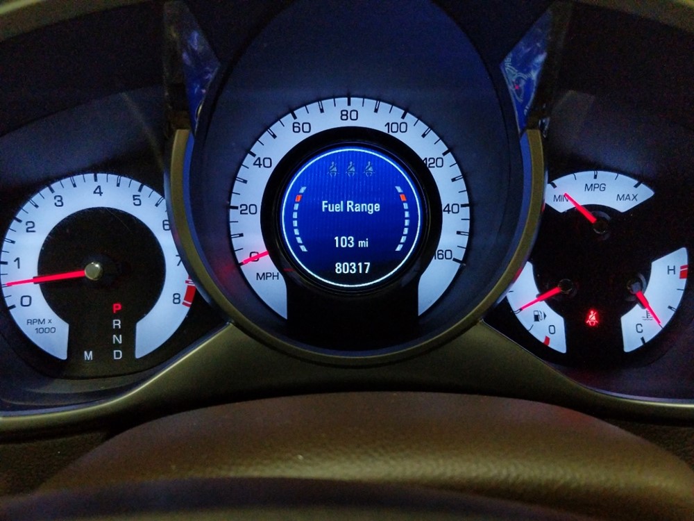 2011 Cadillac SRX - Odometer Close Up