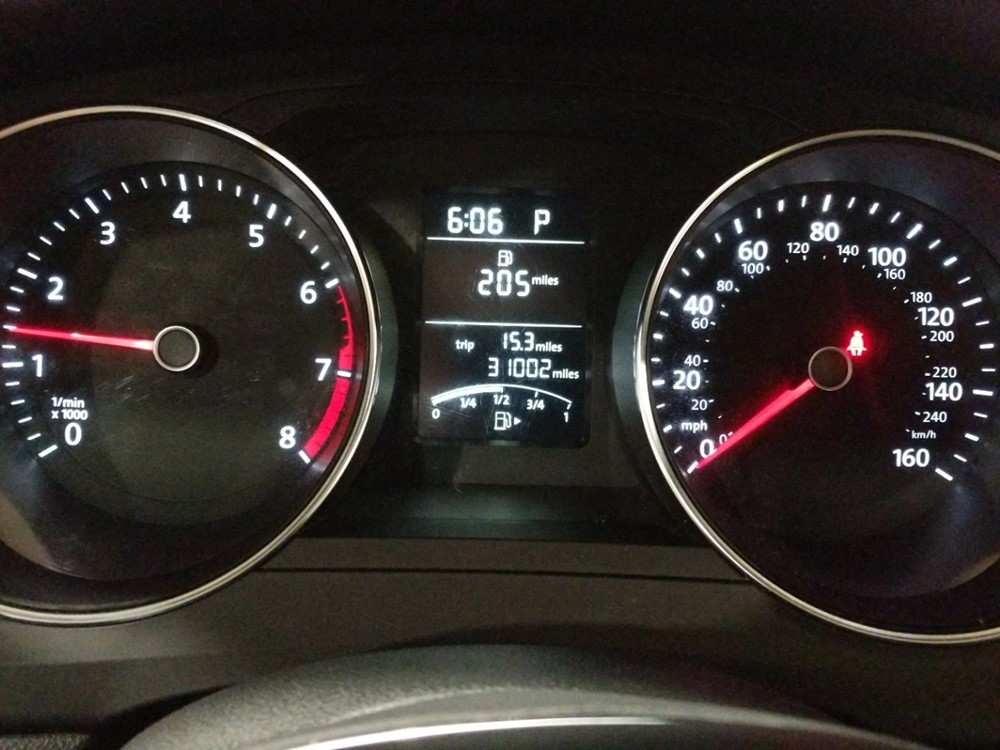 2016 Volkswagen Jetta - Odometer Close Up