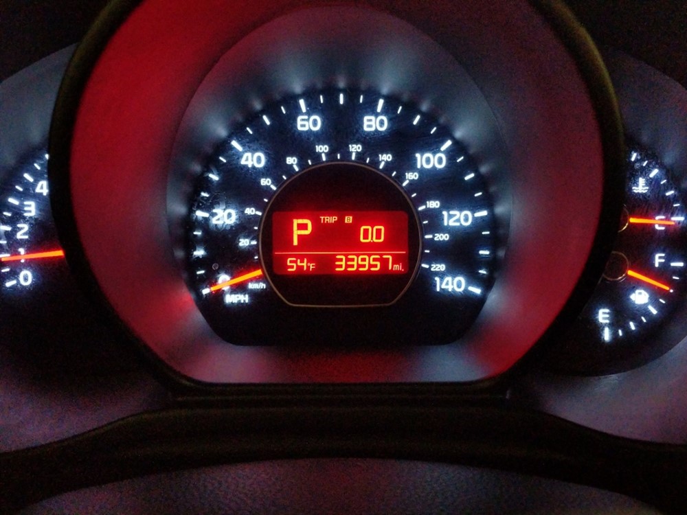 2015 Kia Soul - Odometer Close Up