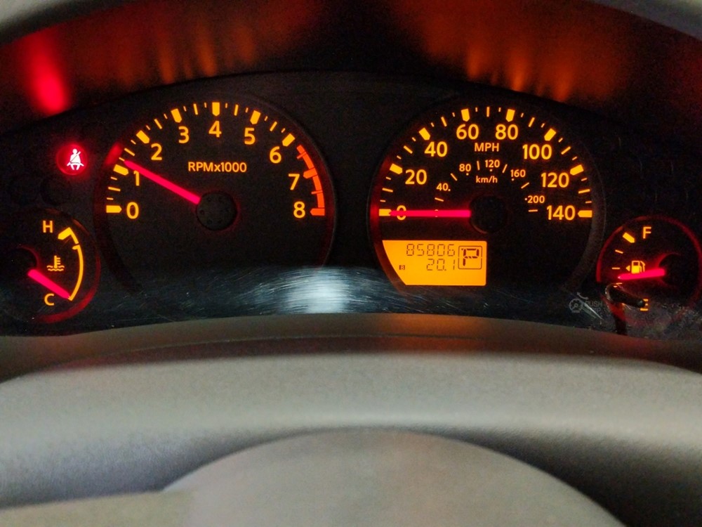 2017 Nissan Frontier - Odometer Close Up