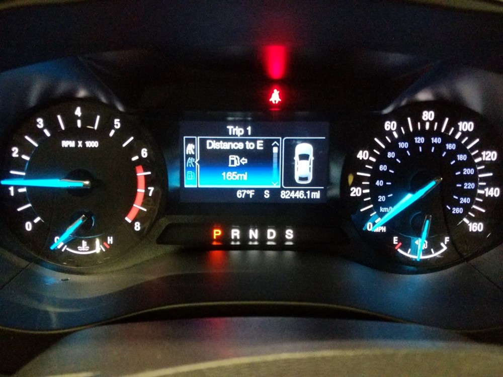 2016 Ford Fusion - Odometer Close Up