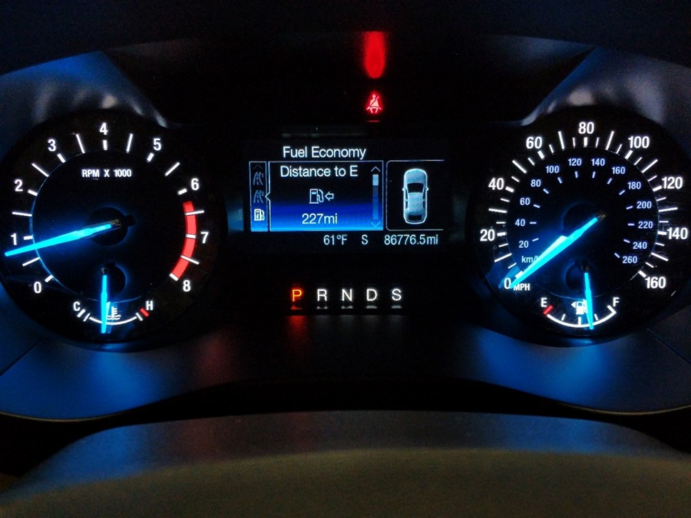 2016 Ford Fusion - Odometer Close Up
