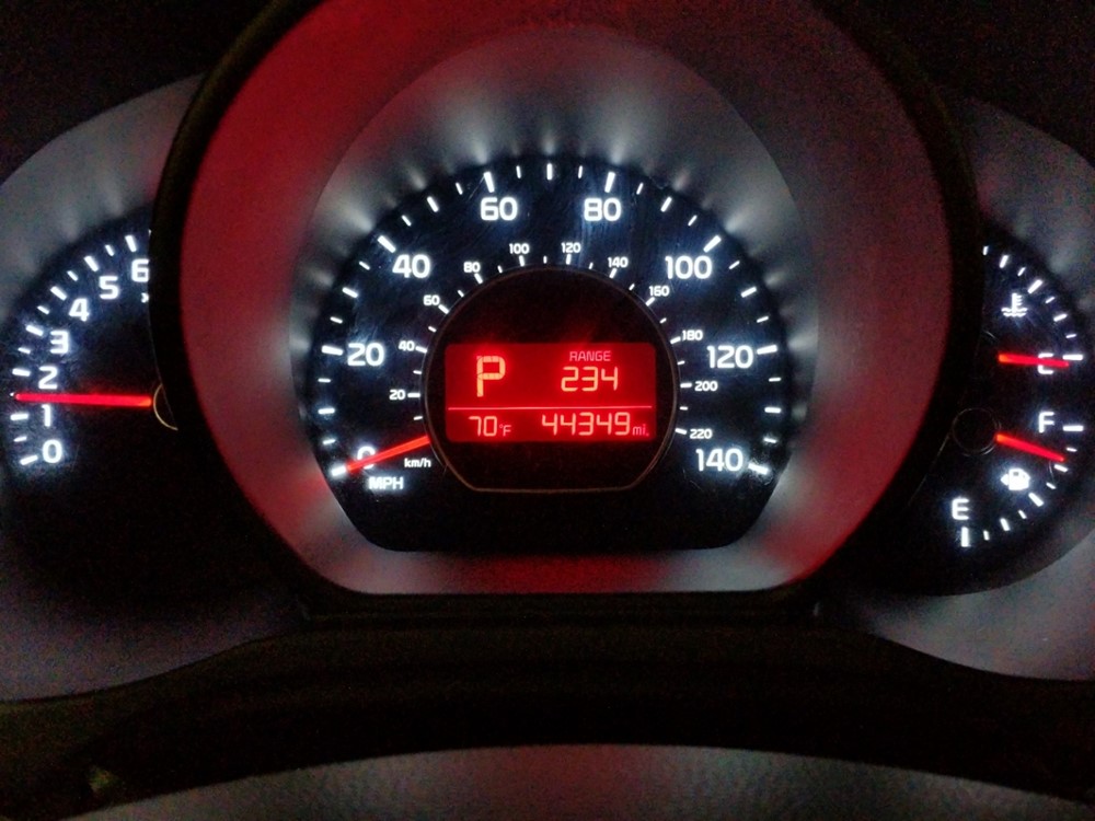 2017 Kia Soul - Odometer Close Up