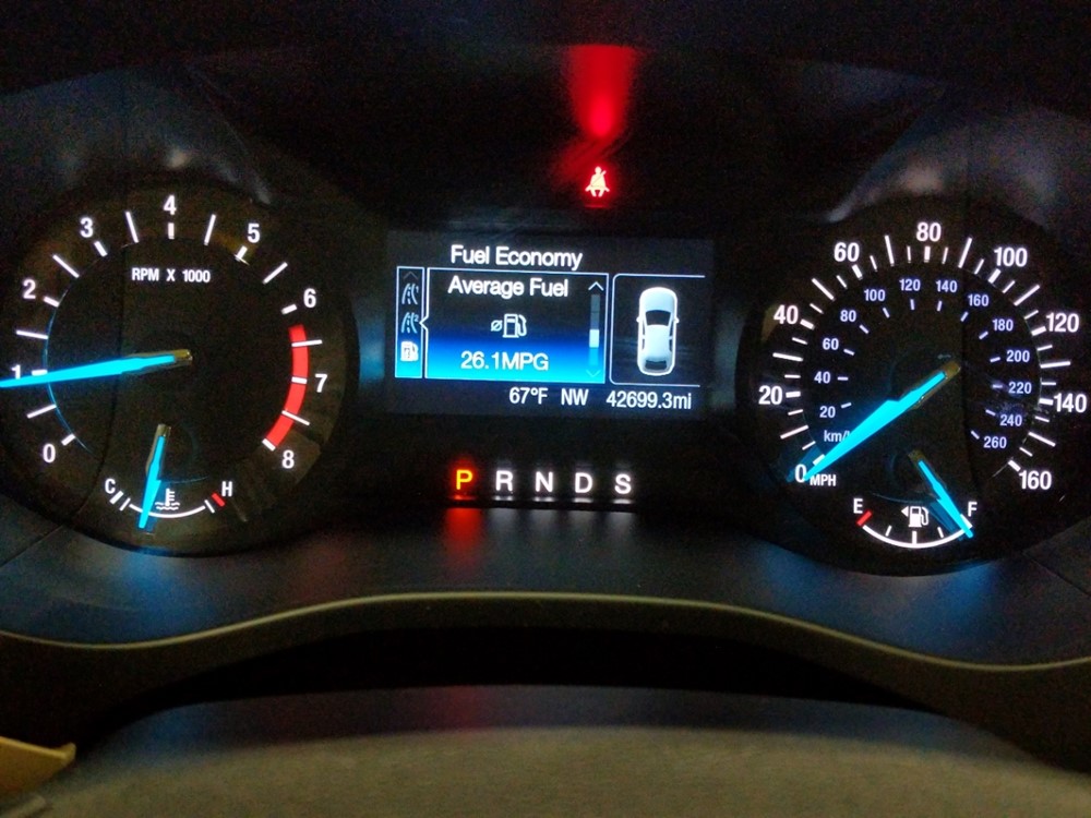 2014 Ford Fusion - Odometer Close Up