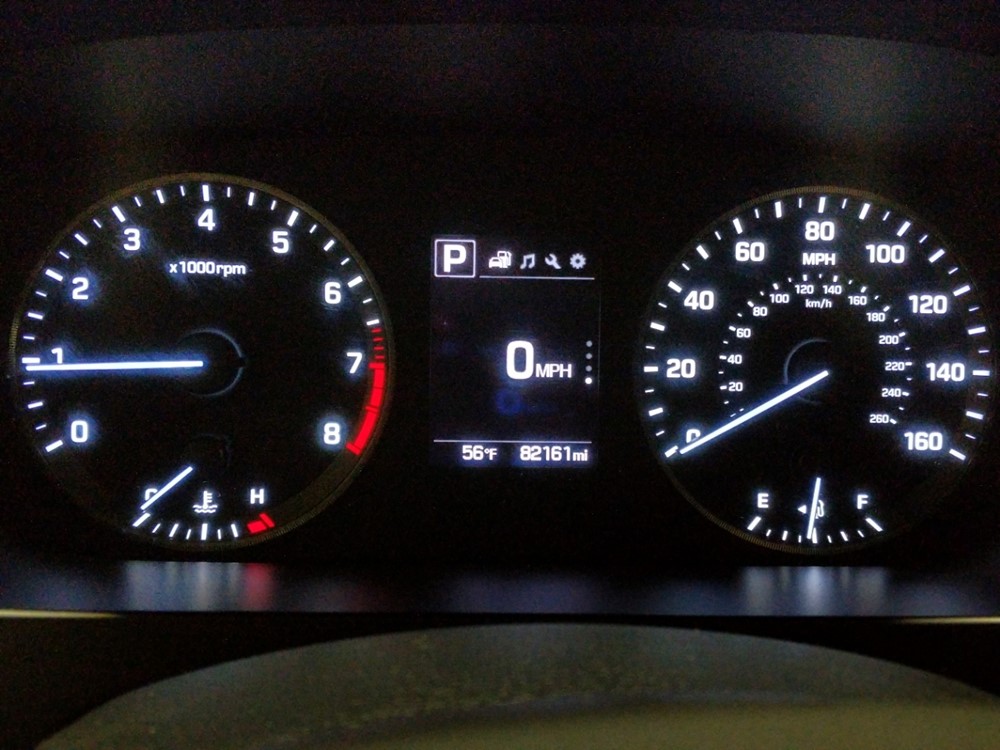 2016 Hyundai Sonata - Odometer Close Up