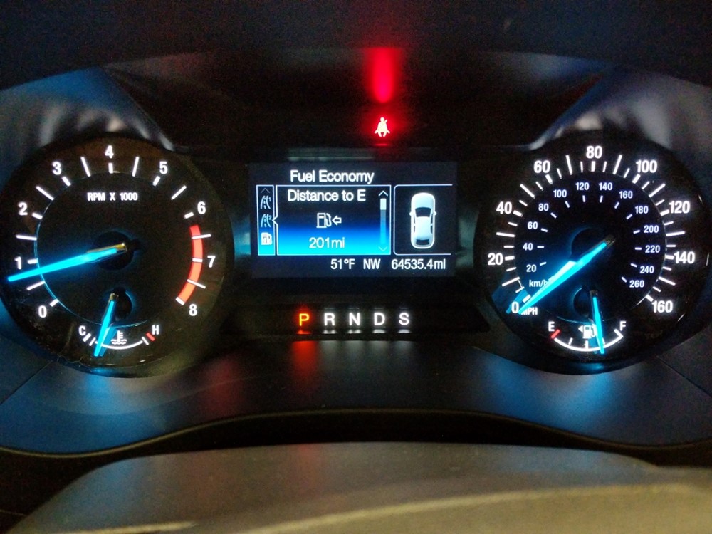 2016 Ford Fusion - Odometer Close Up