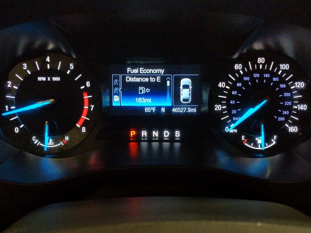 2016 Ford Fusion - Odometer Close Up