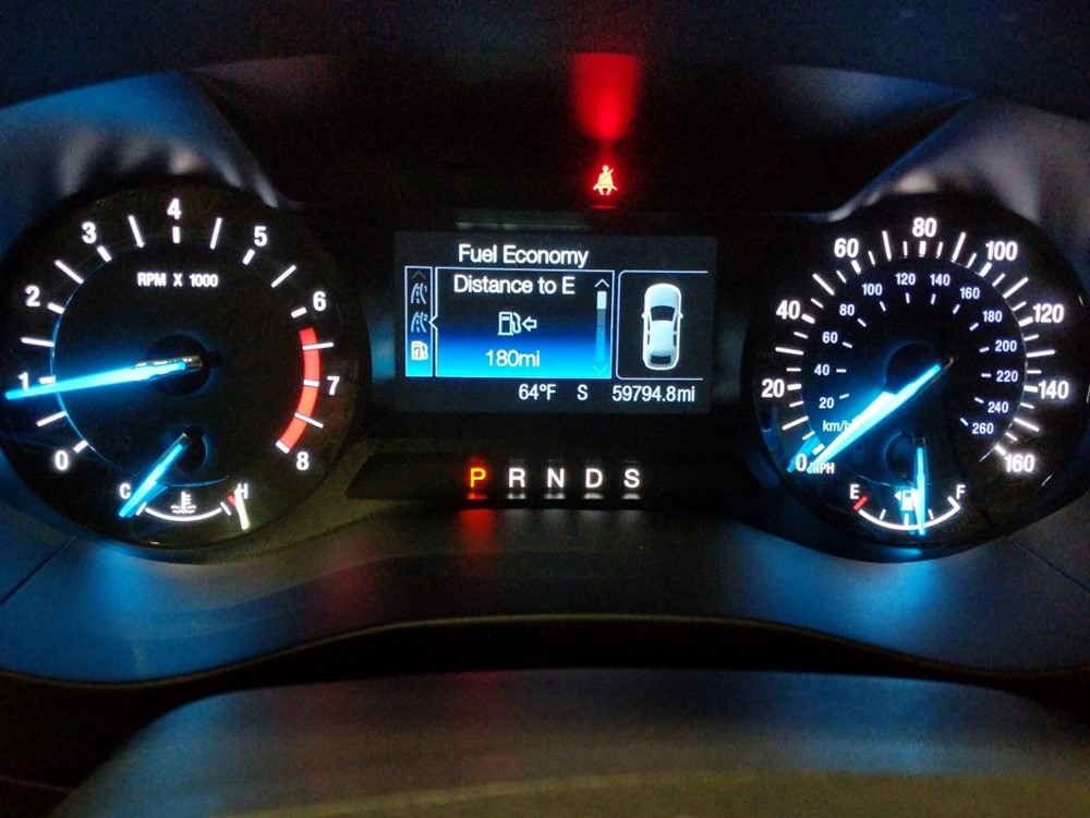 2015 Ford Fusion - Odometer Close Up