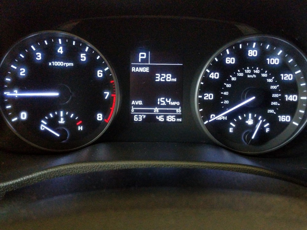 2017 Hyundai Elantra - Odometer Close Up