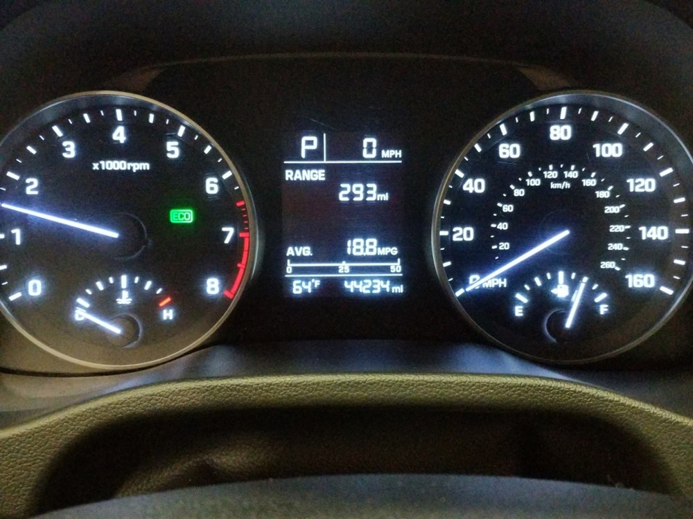 2017 Hyundai Elantra - Odometer Close Up