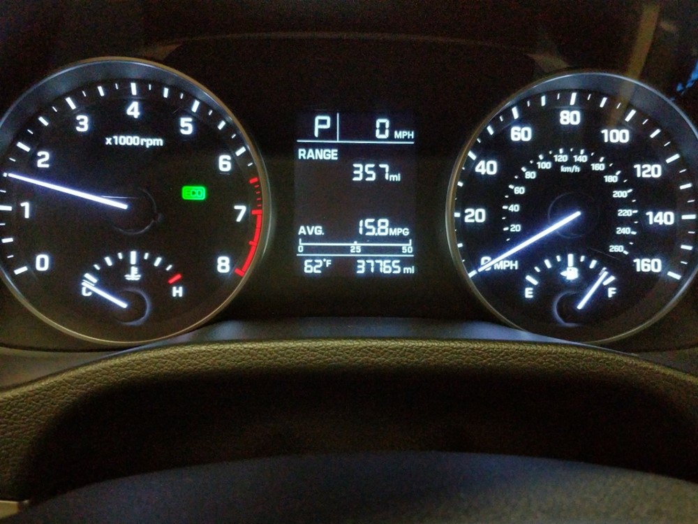 2017 Hyundai Elantra - Odometer Close Up