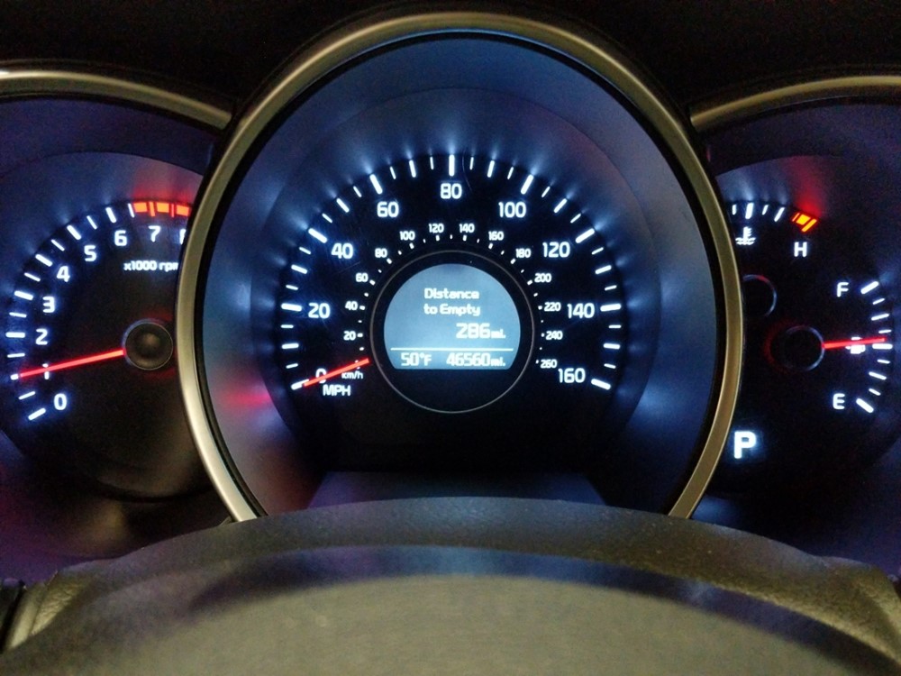 2015 Kia Optima - Odometer Close Up