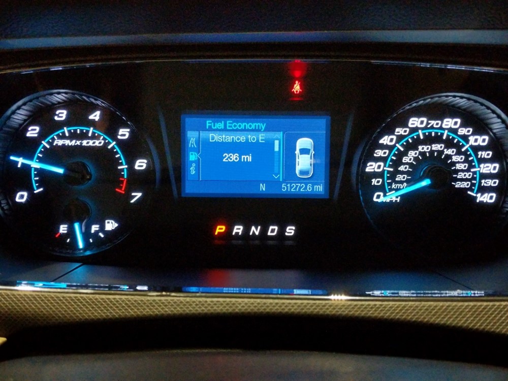 2015 Ford Taurus - Odometer Close Up