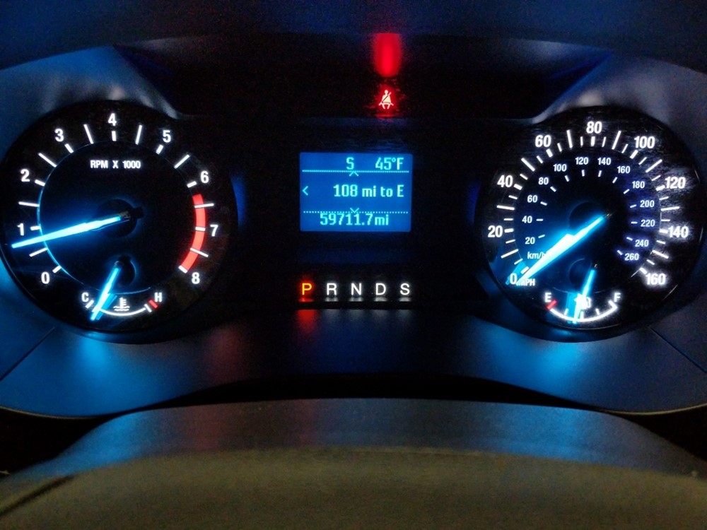 2015 Ford Fusion - Odometer Close Up
