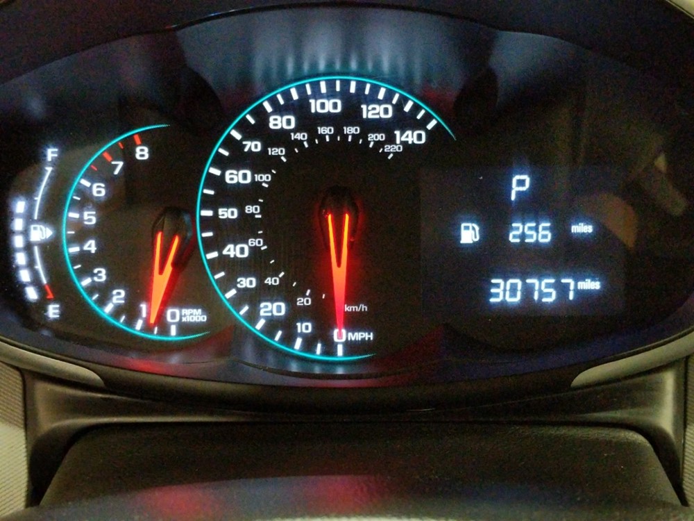 2017 Chevrolet Sonic - Odometer Close Up