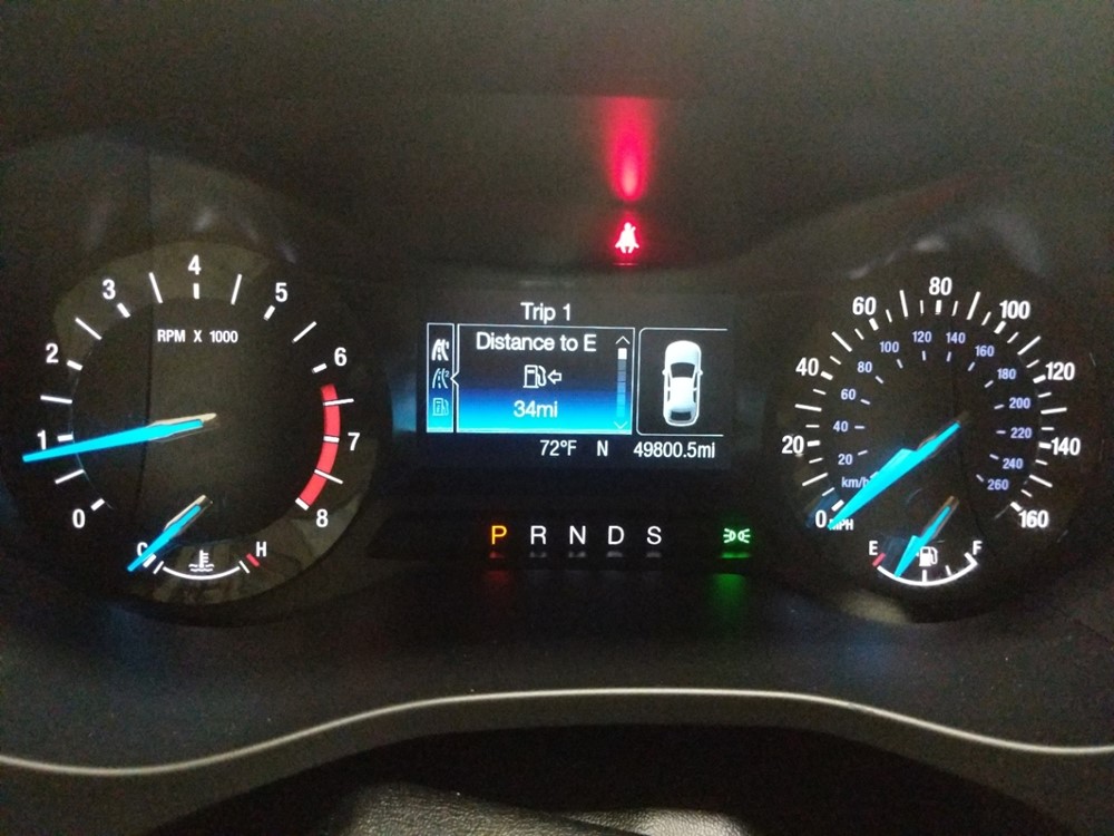2016 Ford Fusion - Odometer Close Up