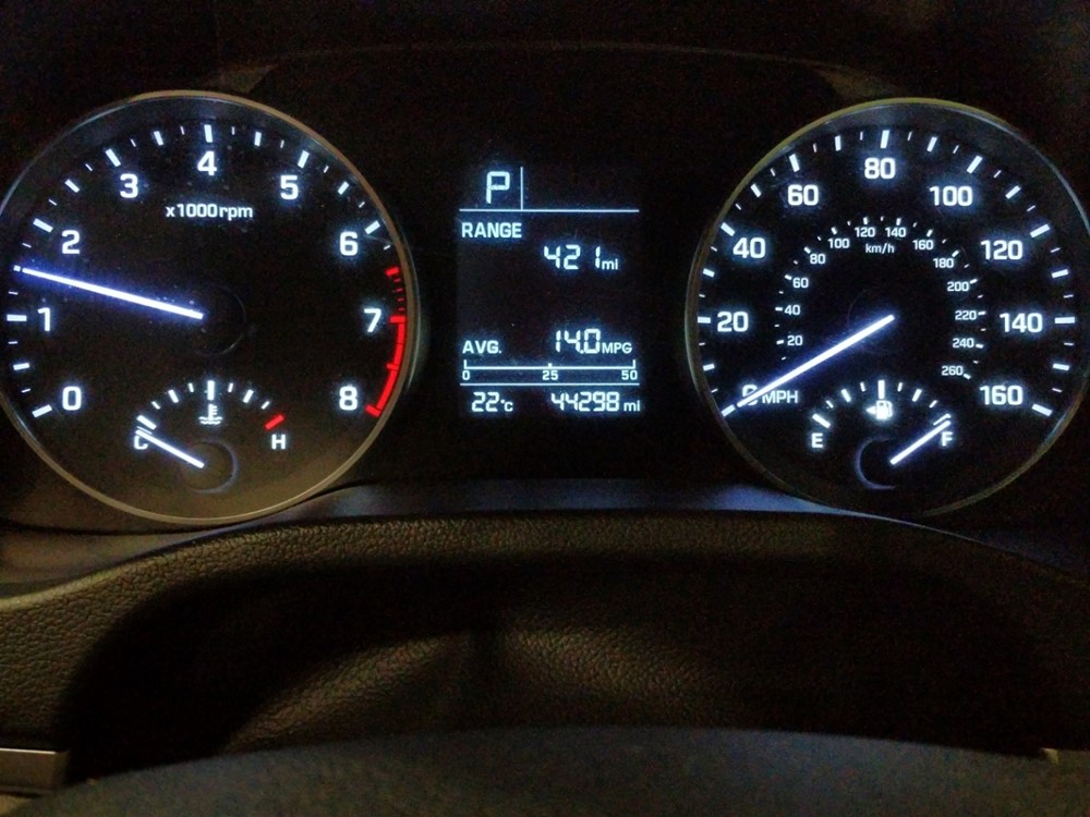 2017 Hyundai Elantra - Odometer Close Up
