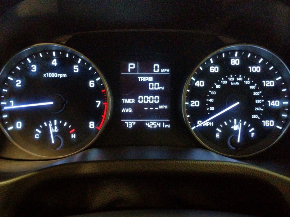 2017 Hyundai Elantra - Odometer Close Up
