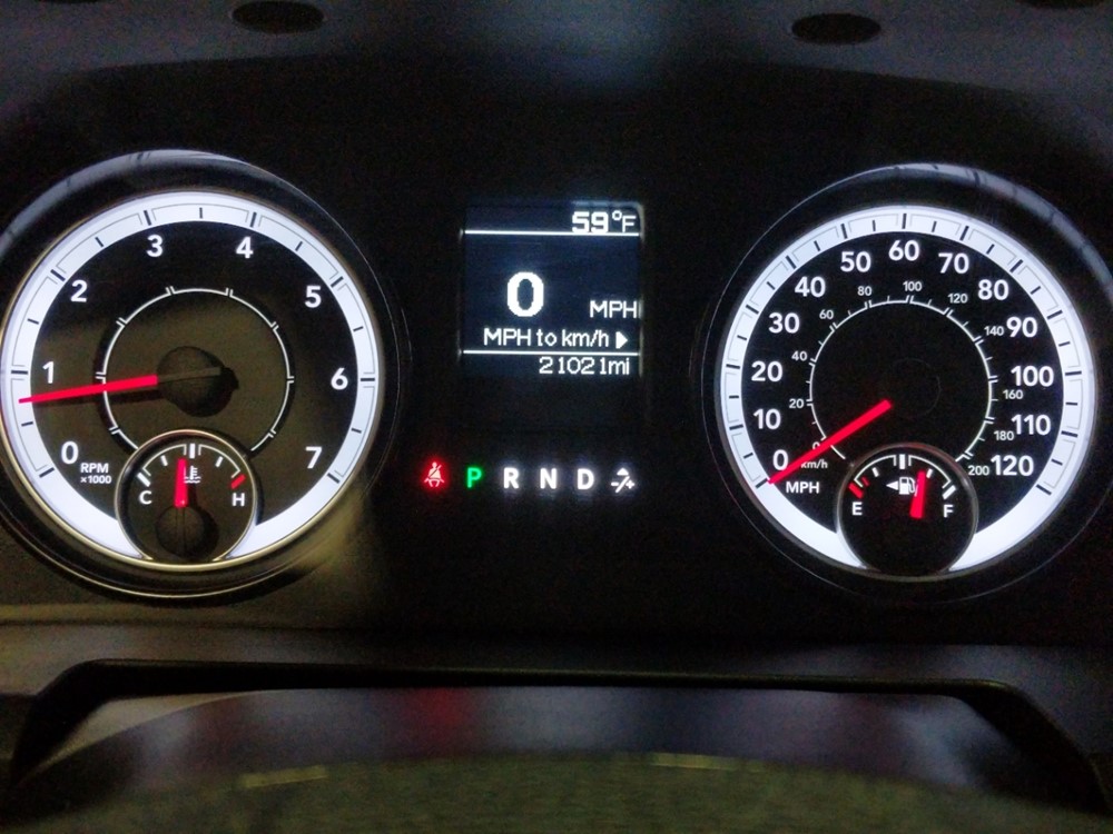 2016 Dodge Ram 1500 - Odometer Close Up