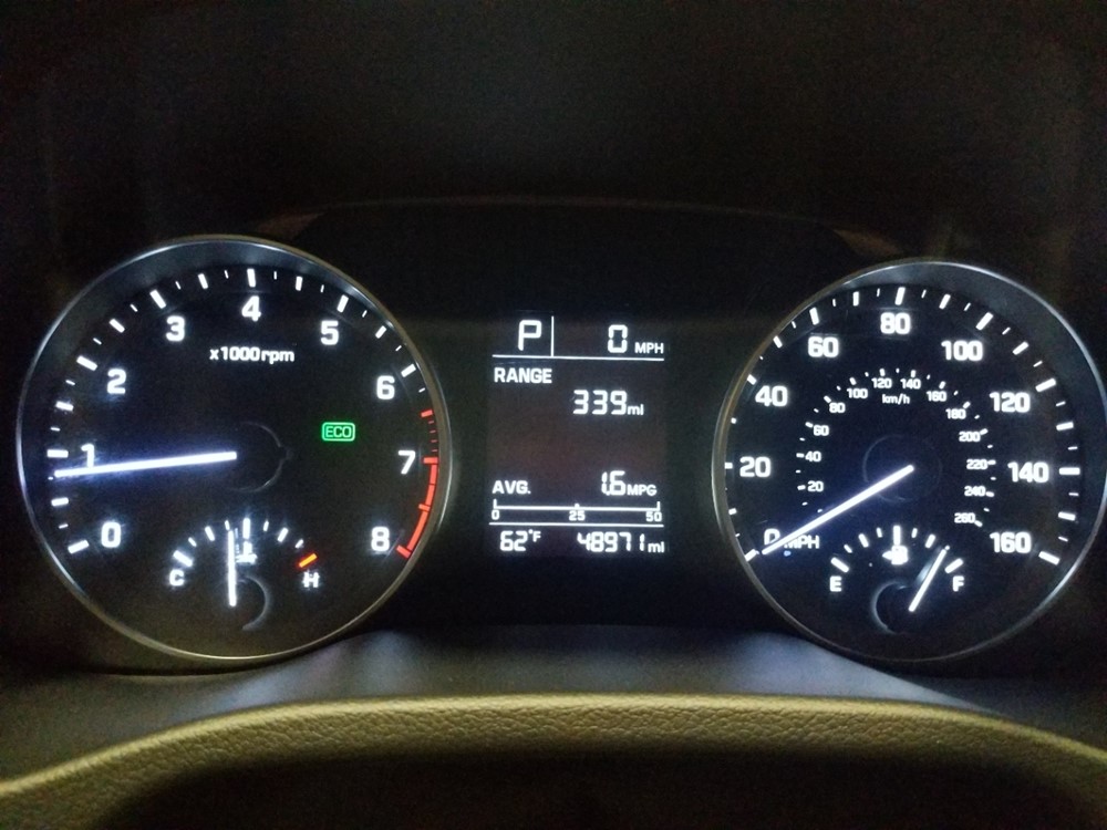 2017 Hyundai Elantra - Odometer Close Up