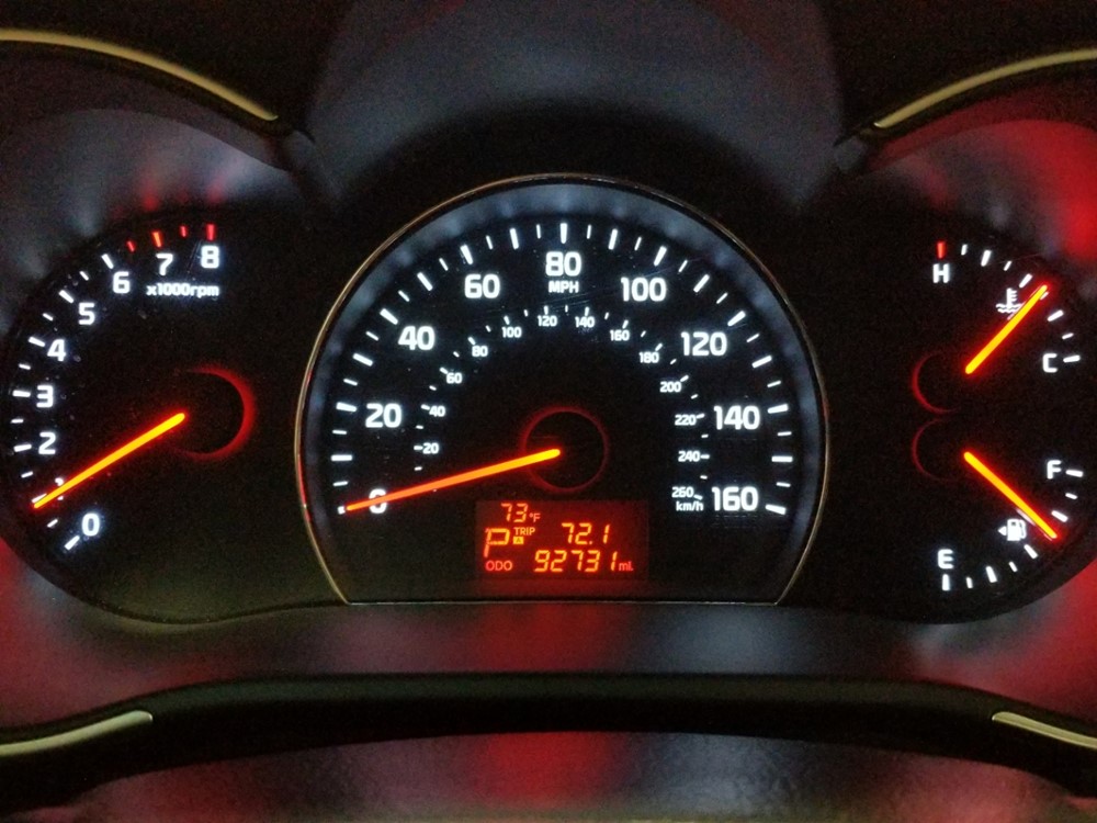 2015 Kia Sorento - Odometer Close Up