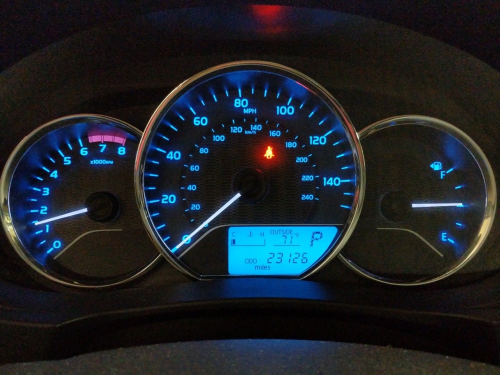 2016 Toyota Corolla - Odometer Close Up