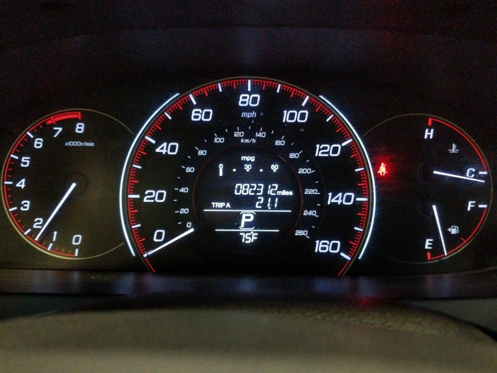 2013 Honda Accord - Odometer Close Up