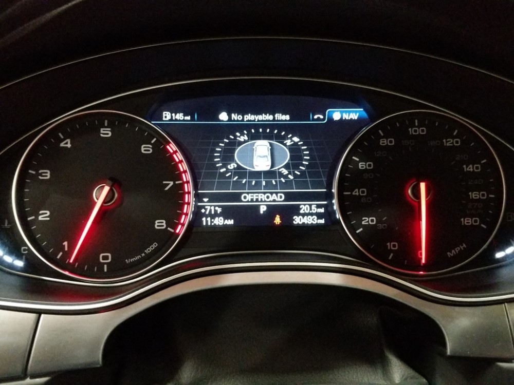 2015 Audi A6 - Odometer Close Up