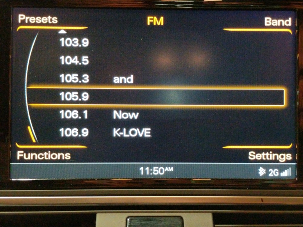 2015 Audi A6 - Stereo Package