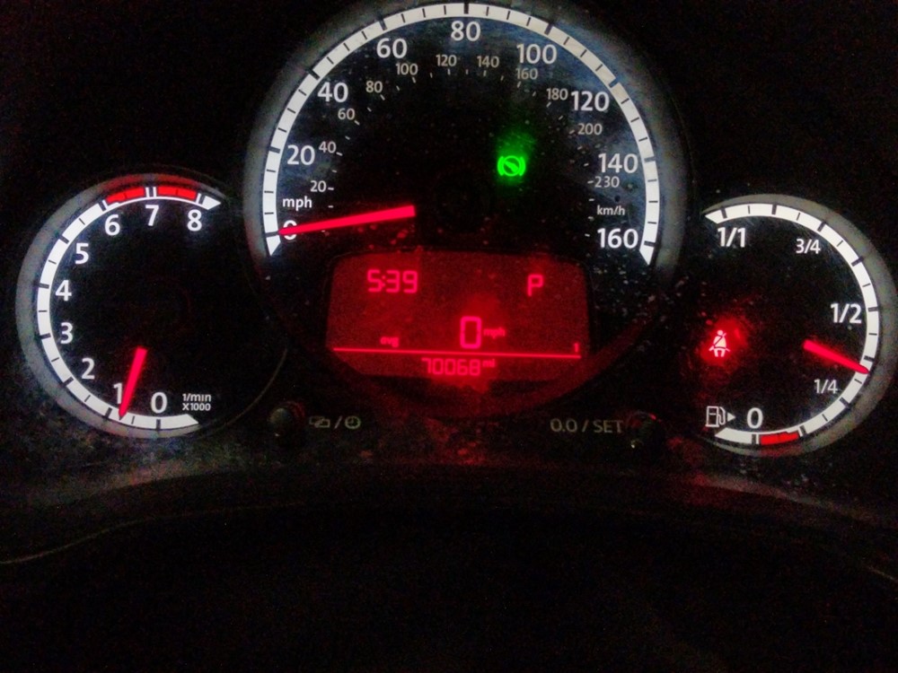 2013 Volkswagen Beetle - Odometer Close Up