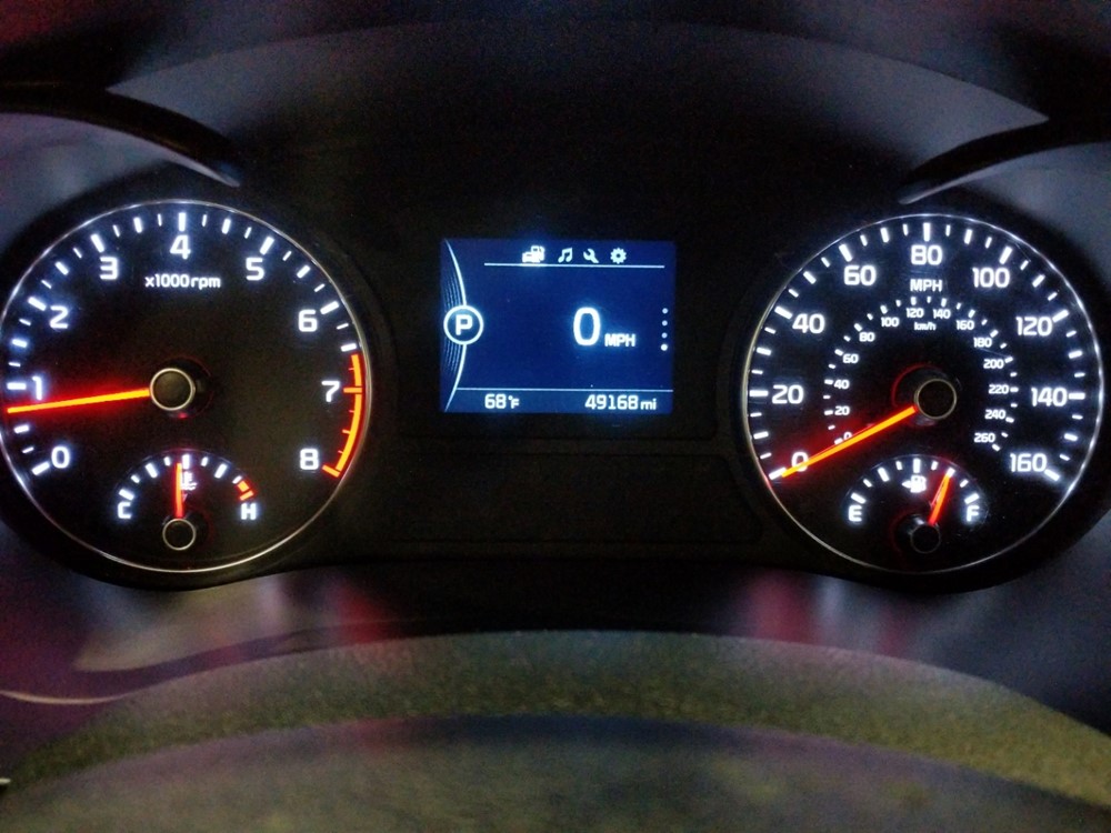 2018 Kia Optima - Odometer Close Up
