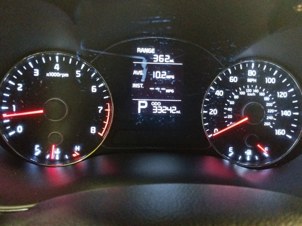 2016 Kia Forte - Odometer Close Up