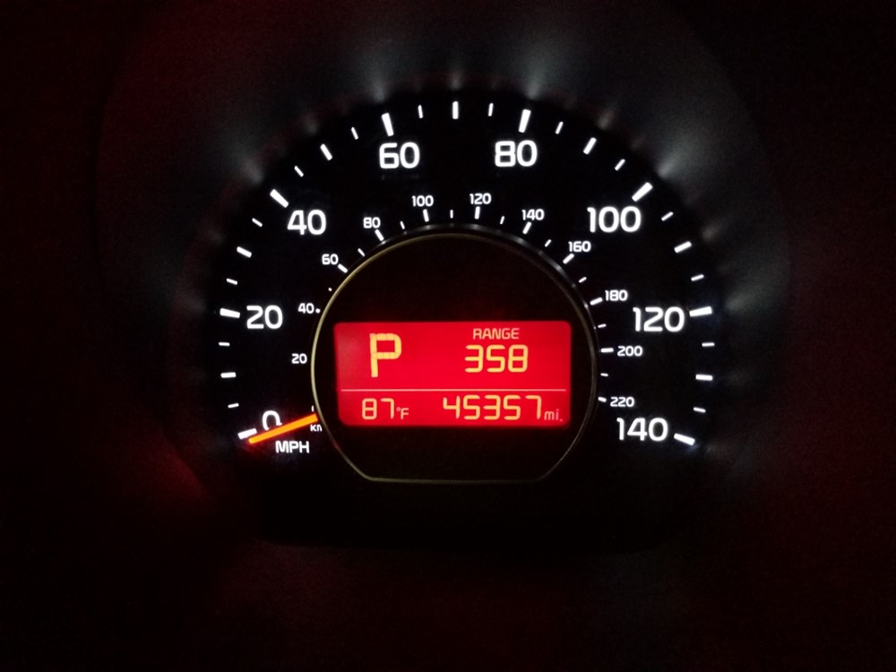2017 Kia Soul - Odometer Close Up