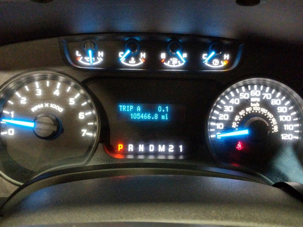2011 Ford F-150 - Odometer Close Up
