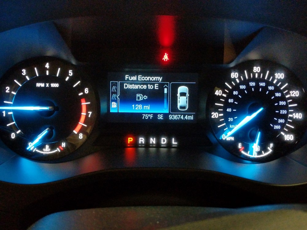 2017 Ford Fusion - Odometer Close Up