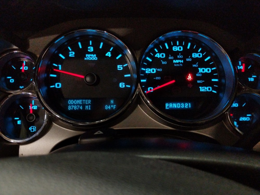 2009 Chevrolet Silverado 1500 - Odometer Close Up