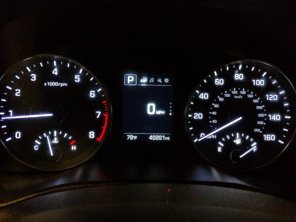 2018 Hyundai Elantra - Odometer Close Up